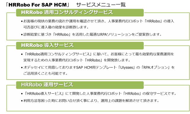 人事部門の生産性を向上させる「HRRobo For SAP HCM」サービス開始